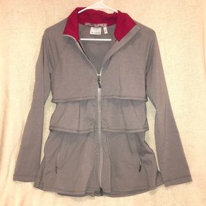 Athlete grey workout jacket size xs